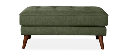 Cooper Green Fabric Footstool