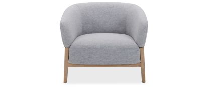 Benjamin Piero Silver Fabric Armchair