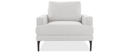Hyde Medium Cream Fabric Armchair