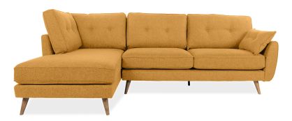 Anderson Yellow Fabric Left Hand Facing Chaise