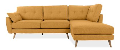 Anderson Yellow Fabric Right Hand Facing Chaise