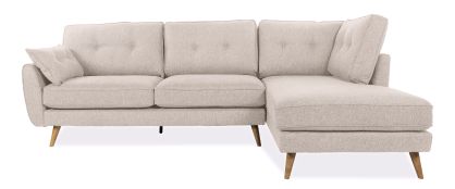 Anderson Cream Fabric Right Hand Facing Chaise