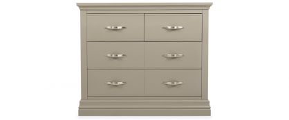 Carson Grey Wooden 2 Over 2 Drawer Chest