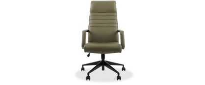 Donovan Olive Green Leather Office Chair