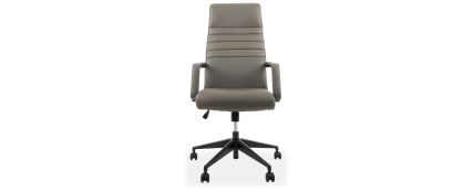 Donovan Charcoal Leather Office Chair