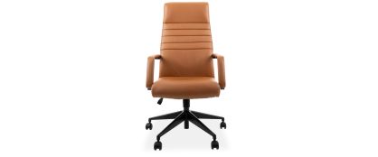 Donovan Tan Leather Office Chair