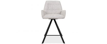 Basa Light Grey Fabric Barstool