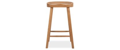 Finnegan Natural Wooden Bar Stool