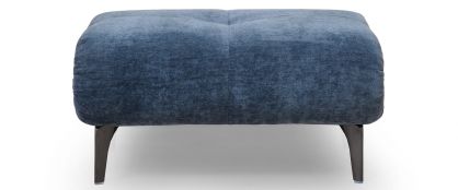 Claudia Ocean Fabric Footstool