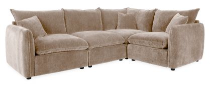Jade Taupe Fabric 4 Piece Corner Sofa