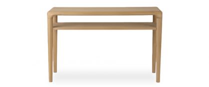 Alder Natural Oak Wooden Console Table