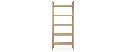 Alder Natural Oak Wooden Bookcase