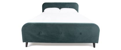 Evie Teal Velvet 5ft King Bedframe