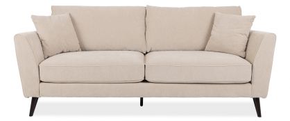 Florence Cream Fabric 3 Seater Sofa