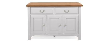 Camille Soft Grey Wooden Large Sideboard