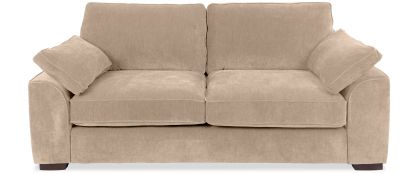 Gabriel Taupe Fabric 3 Seater Sofa