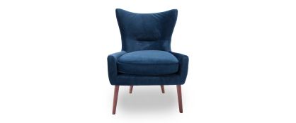 Godwin Navy Velvet Accent Chair