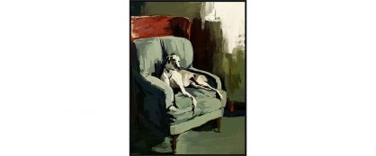Green Hound Wall Art 90cm x 120cm