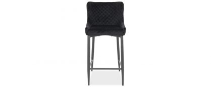 Jasper Black Velvet Barstool
