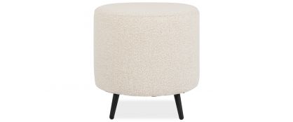 Jasper Cream Fabric Boucle Footstool