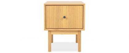 Kona Natural Light Oak Wooden 1 Drawer Side Table