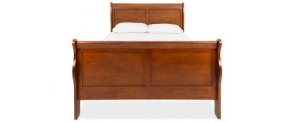Louis-Phillippe Dark Mahogany Wooden 5ft King Bedframe