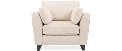 Lucie Cream Fabric 1 Seater Armchair