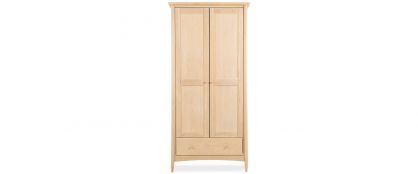 Malone Soaped Oak Wooden 2 Door Wardrobe