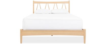Malone Soaped Oak Wooden 4ft6 Double Bedframe