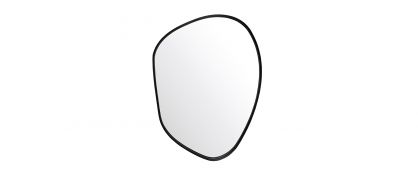 Luna Black Irregular Shape Mirror - 59cm x 80cm