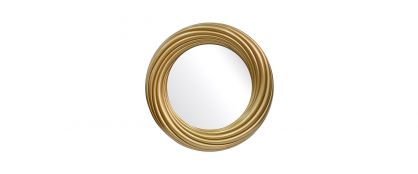 Greta Gold Round Wall Mirror - 84cm