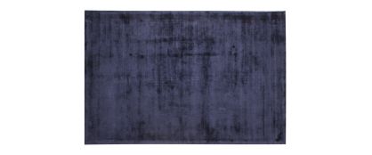 Pure Navy Viscose Pile Rug - 160cm x 230cm