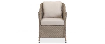 Oxford Beige Rattan Garden Dining Chair
