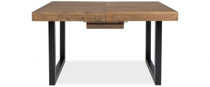 Quest Dark Pine Wooden 1.4m Extending Dining Table