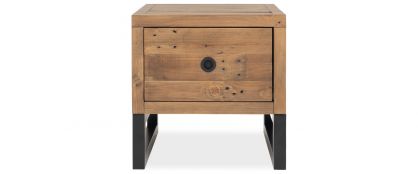 Quest Dark Pine Wooden Lamp Table
