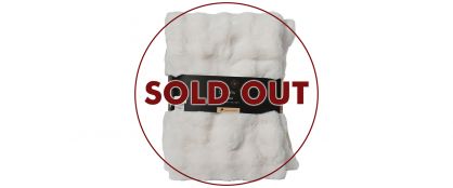 Winter White Faux Rabbit Fur Throw