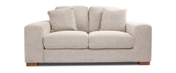 Santorini Taupe Fabric 2 Seater Sofa