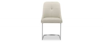 Avorio Cream Faux Leather Dining Chair