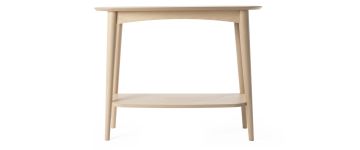 Dansk-Scandi Oak Console Table with Shelf