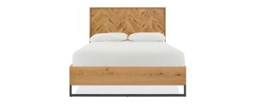 Chevron Oak 5ft King Bedframe