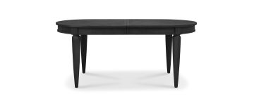 Monroe Black Ash Oval Extending Dining Table - Large