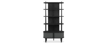 Monroe Black Ash Open Display Cabinet