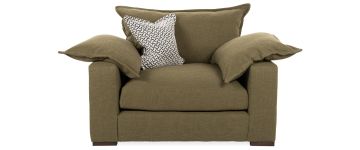 Sydney Olive Fabric Love Armchair