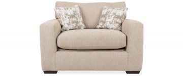 Remi Wicker Beige Fabric Snuggler Deluxe Sofabed