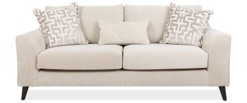Bronte 3 Seater Fabric Sofa in Villa Linen