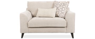 Bronte Villa Linen Love Seat Fixed Back