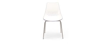 Jam White & Transparent Dining Chair