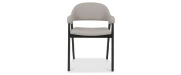 Camden Weather Oak Light Grey Wooden Chair With Arms