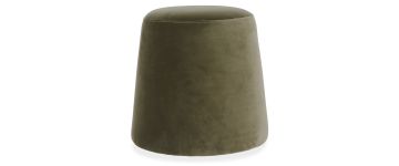 Otto Cypress Cotton Fabric Ottoman