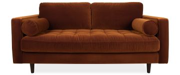 Scott Dune Velvet 2 Seater Sofa